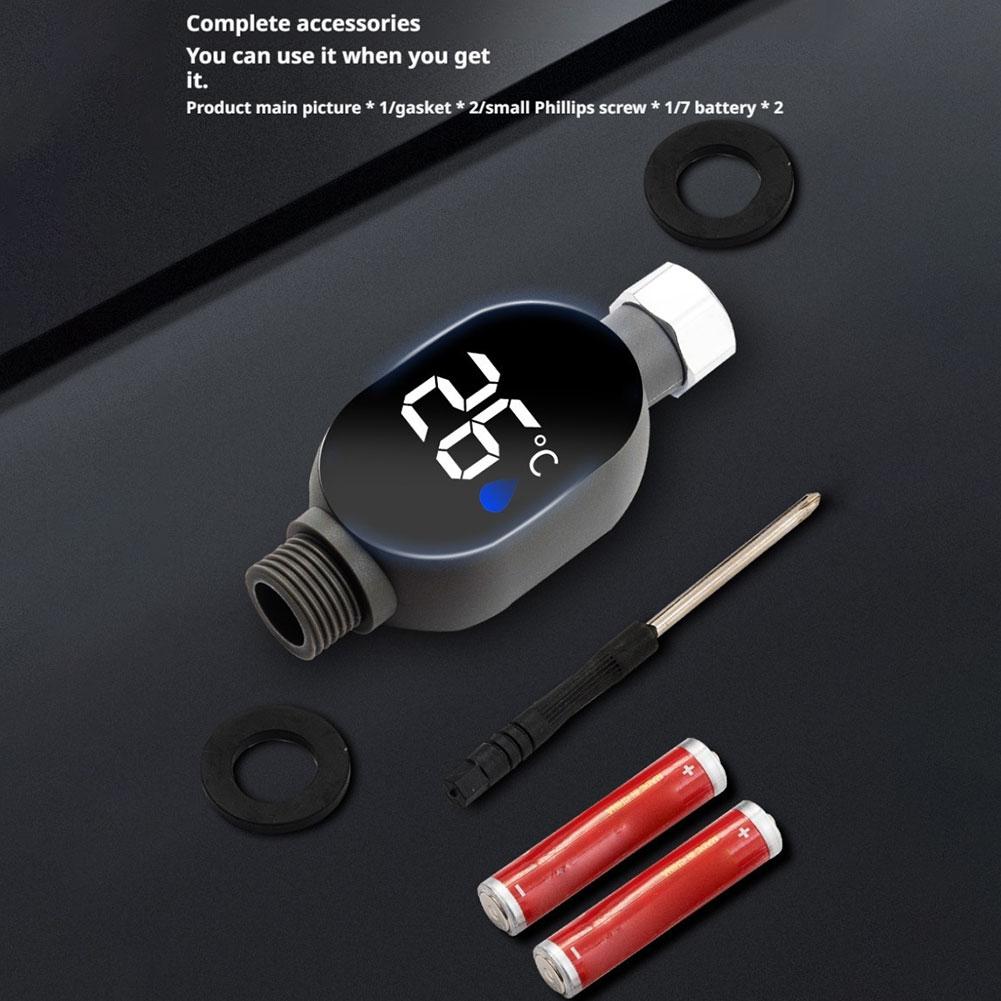 1pcs Digital Water 0-99°C Temperature Monitor For Universal Shower Heads Bathroom Kids Baby Bath Safety Waterproof Accessories