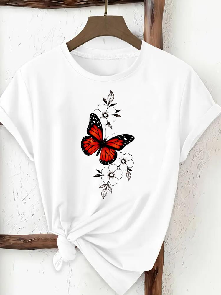 (Asian Size) lovely cute style Women Fashion Tee Top Clothing T Shirt Woman Print Female Short Sleeve Graphic T-shirts