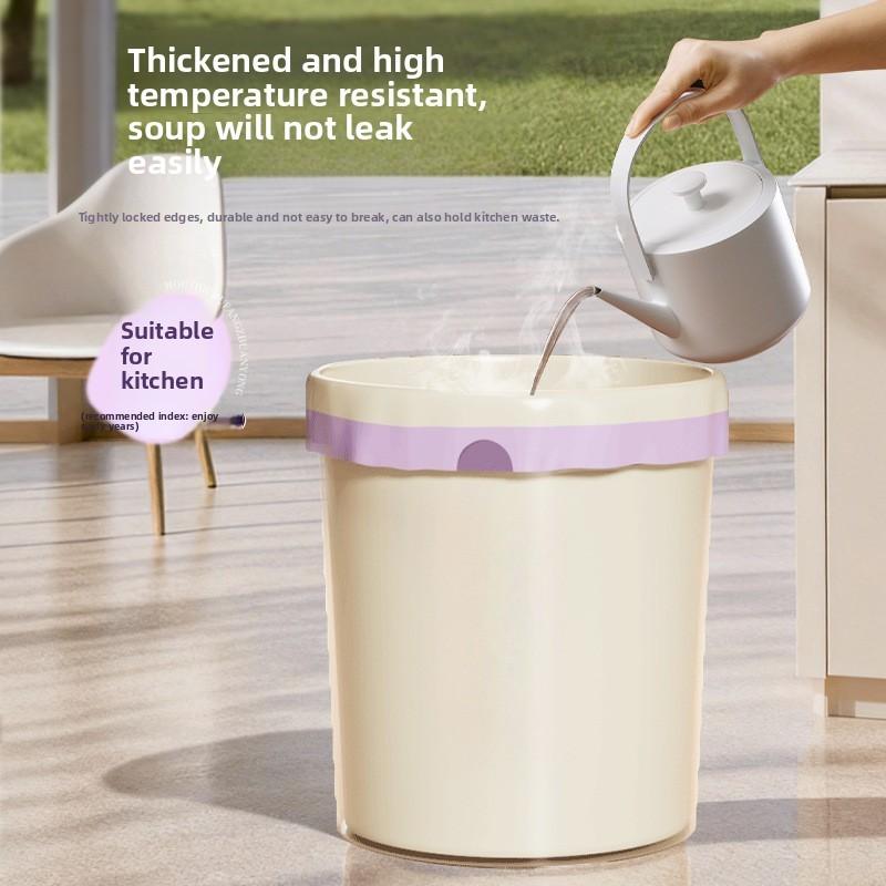 Plastic Drawstring Trash Bag With Thick Pe Material For Home Kitchen Cleaning And Waste Disposal