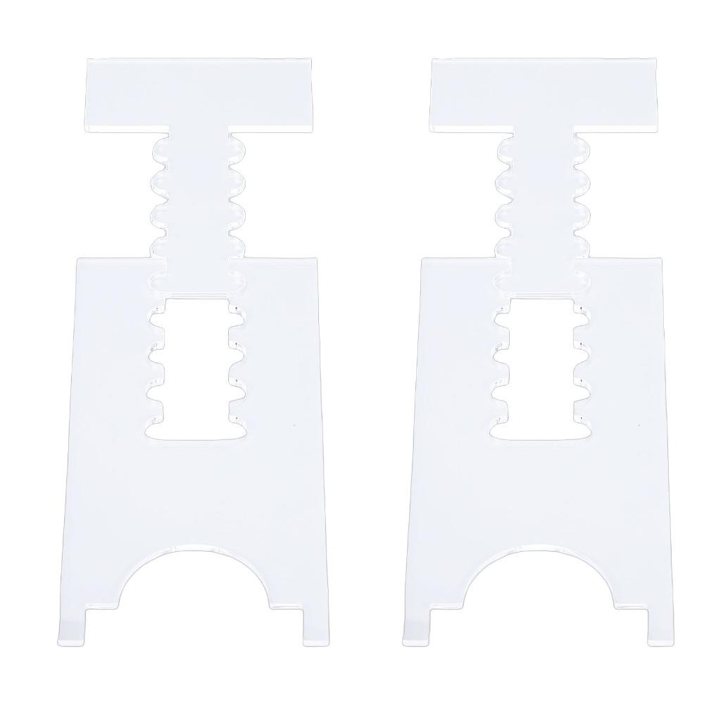 2 Pack 10x17cm Couch Wall Spacer Acrylic Sofa Wall Stopper Clear Adjustable Couch Spacer For Bed