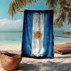 1 Stück Argentinien Flagge Design Strandtuch - Weiche, Saugfähige Mikrofaser, Leicht, Ideal für den Strand, Partys, Reisen, Camping Fan Geschenke