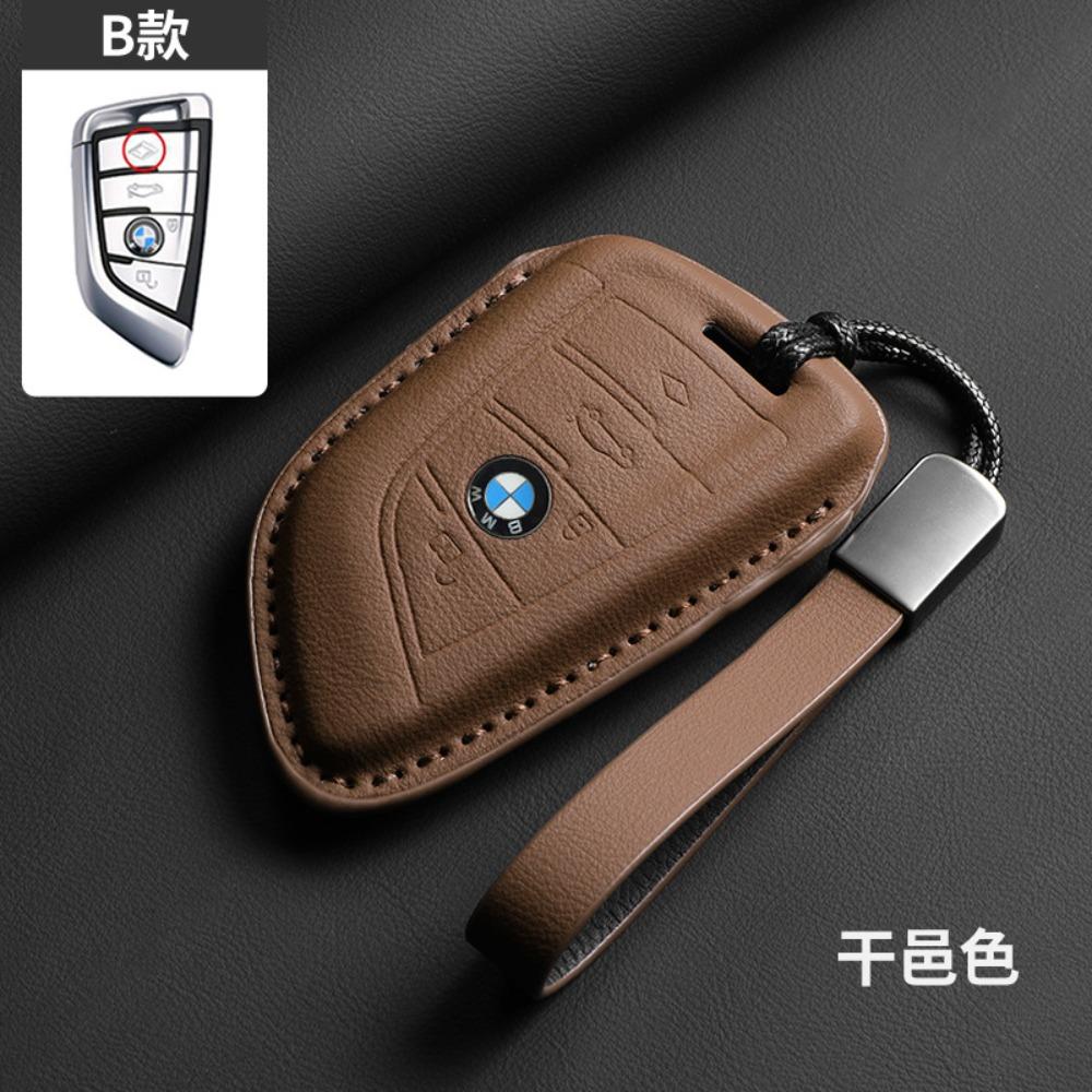 Leder für BMW Schlüsselhülle für 3 5 7 Serie Schlüsselabdeckung Schale Schutzhülle für 525 4 Serie Trendiges Unisex-Accessoire