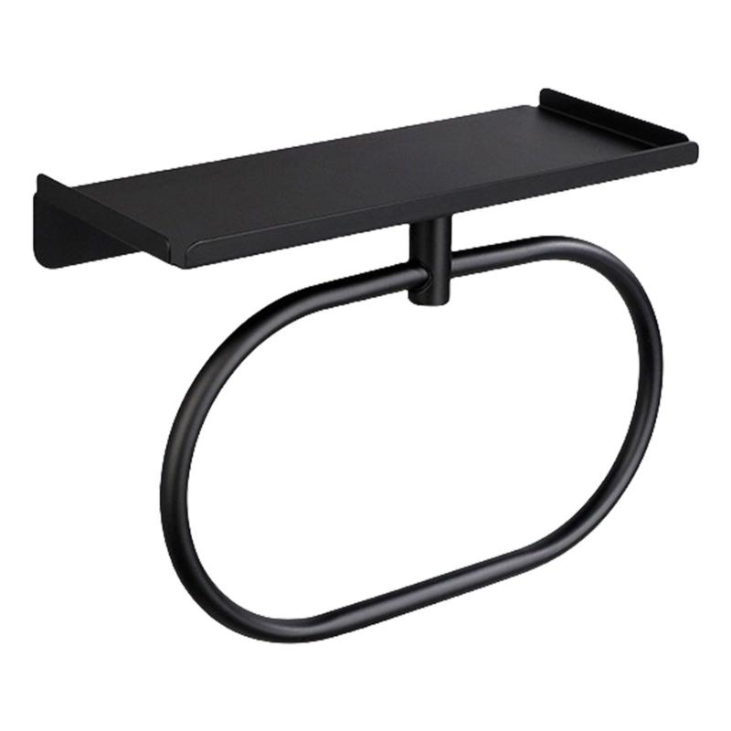 Modern Towel Rings Bathroom Storage Solution Sturdy Stainless Steel Construction Fit Various Wall Types Daily Use
