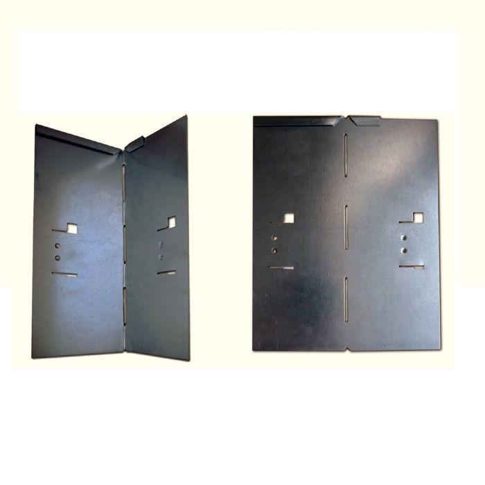 Parterre de Fleurs - ICH-ZAPFE.DE - 3 pcs : 120 x 13,5cm - Gris - Aluminium