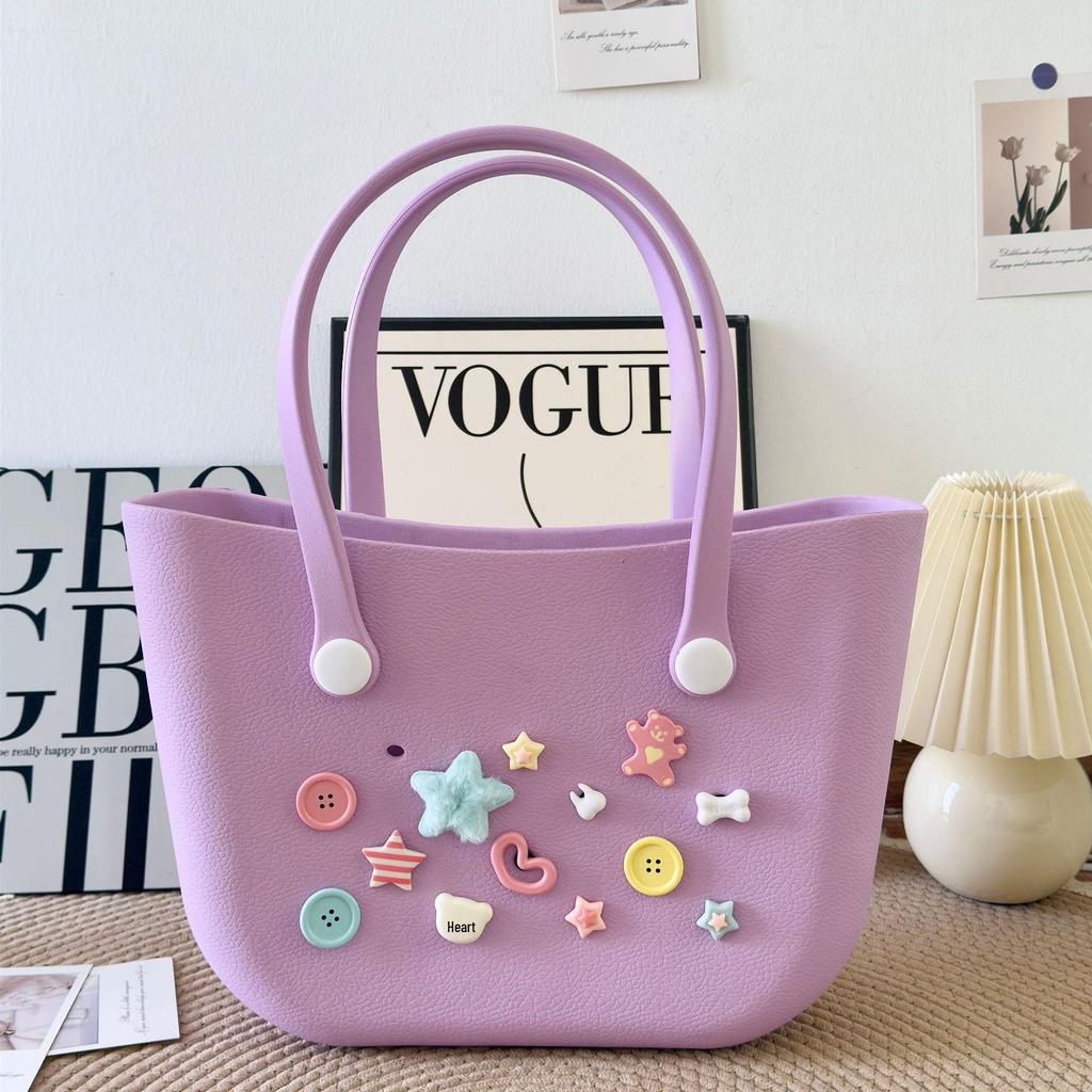 EVA Beach Handbag: Large Capacity DIY Travel Tote