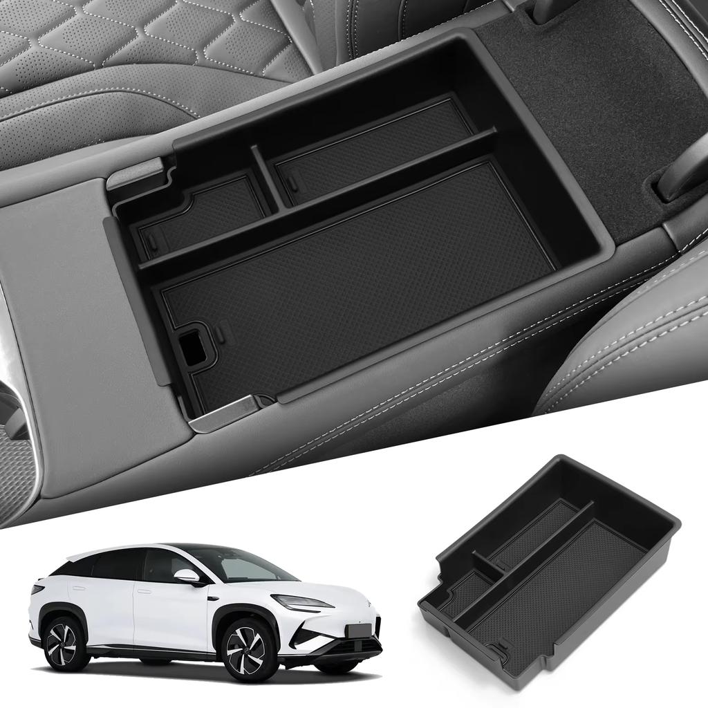 For BYD Sealion 7 2024 2025 Armrest Storage Box Cup Holder Central Control Storage Sundries Box Car Interior Accessories