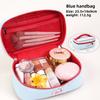 Summer Dopamine Macaron Colorblock Makeup Bag For Travel And Storage