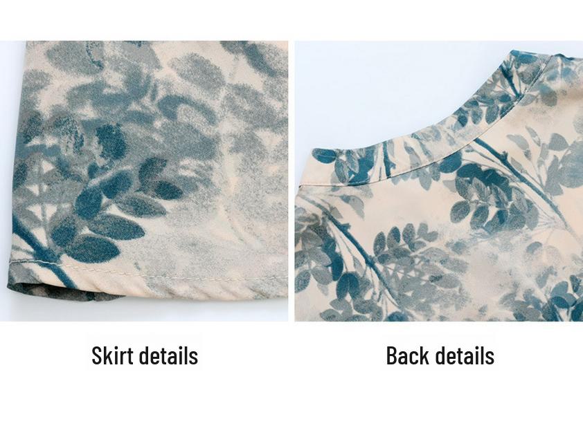 Letní šifonové šaty 2024: Krátkorukávové dlouhé šaty pro módní ženy ve věku 40-50 let