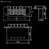Electric Tremolo Bridge System with Screws Wrench Tremolo Bar Studs