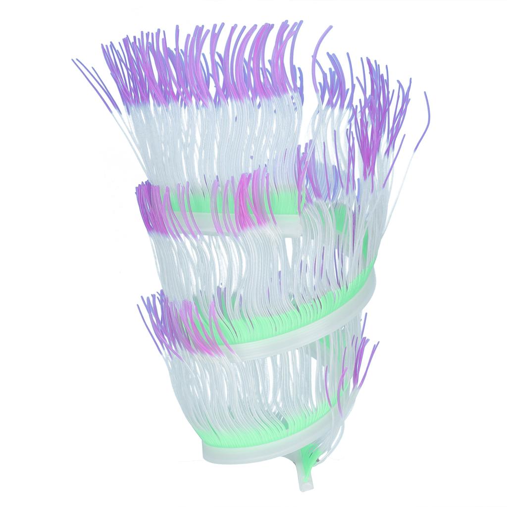 Artificial Anemone Coral Silicone Simulation Water Plant Aquarium Fish Tank Decoration M