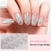 Tiras de Gel para Unhas Leopardo com Lixa Fácil de Aplicar Remover Autocolantes de Unhas Decalques Mulheres Meninas Manicure em Casa DIY Esmalte Wrap Arte de Unhas