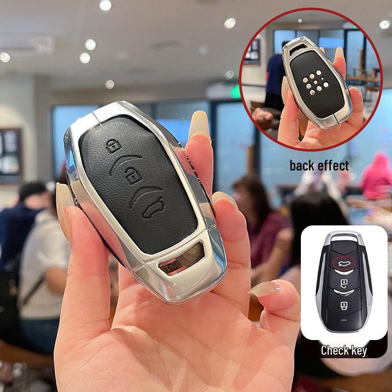

Compatible LanDian E5plus/E5pro Key Cover 2025-2026: Metal Leather Design