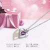 [Willuck] Women's Popular Sterling Silver 925 Necklace with Preserved Flowers - A Gift for Women - Eternal Flower Necklace - Pink Artificial Rose