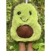 Funny Cat Toys Cute Avocado Pet Plush Toy for Daily Companionship of Small Medium-sized Dogs Cute Avocado Backpack Hanging Chain