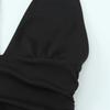 2025 Spring/Summer Women's Slim Solid Color Halter Neck High Waist Mini Dress