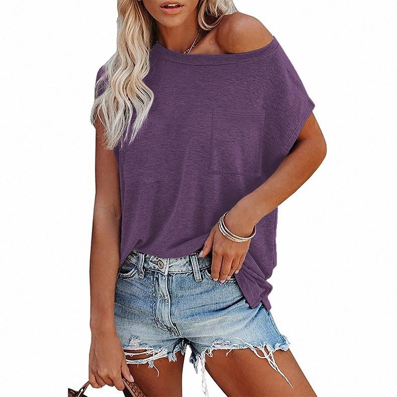 Floral Print T Shirt For Women With Spliced Design And Cotton Blend Fabric For Casual Wear