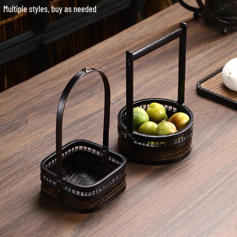 Handmade Bamboo Woven Basket