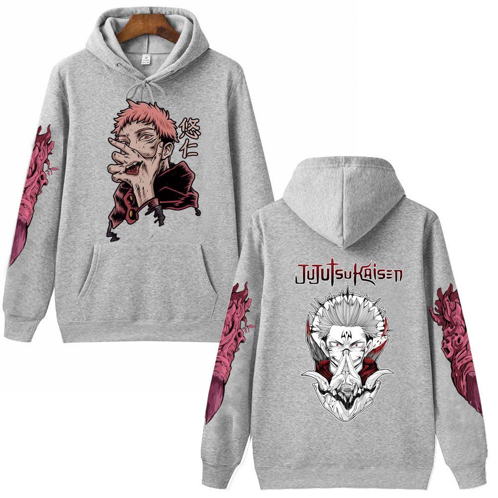 Jujutsu Kaisen Unisex Anime Hoodie Pullovers Tops Autumn Winter Fleece Streetwear Tops