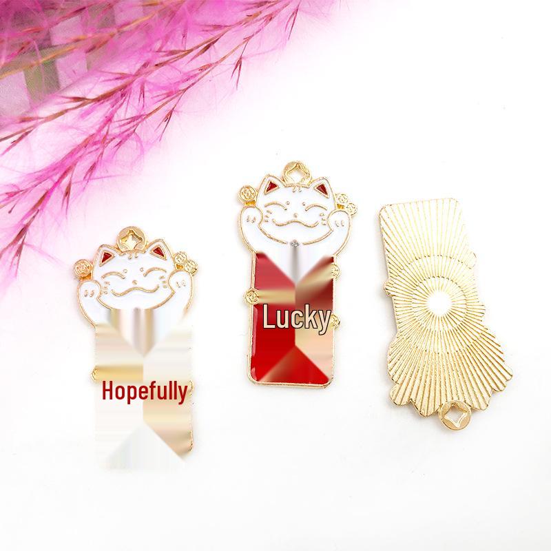 

Lucky Fortune Drip Oil Pendant for DIY Bracelets, Earrings, and Keychains
