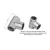 Boat 22/25/30/32mm 90 degree 316 Stainless Steel Tees Marine 3-way Handrail Fittings Tube Pipe Connector Marine Hardware 3