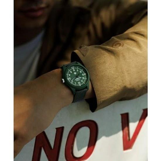 Reloj TIMEX Expedition North Traprock Solar 40 mm Ecológico - Correa Verde Esfera Caja