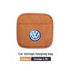 For Volkswagen VW Car Storage Hanging Bag Phone Key Card Pounch Pocket Passat Golf 4 5 6 Tiguan Polo Scirocco Jetta CC zg6
