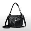New Fashion Retro Shoulder Bag Women's Handbag Multi Layer Large Capacity Travel PU Leather Crossbody Bag AVE