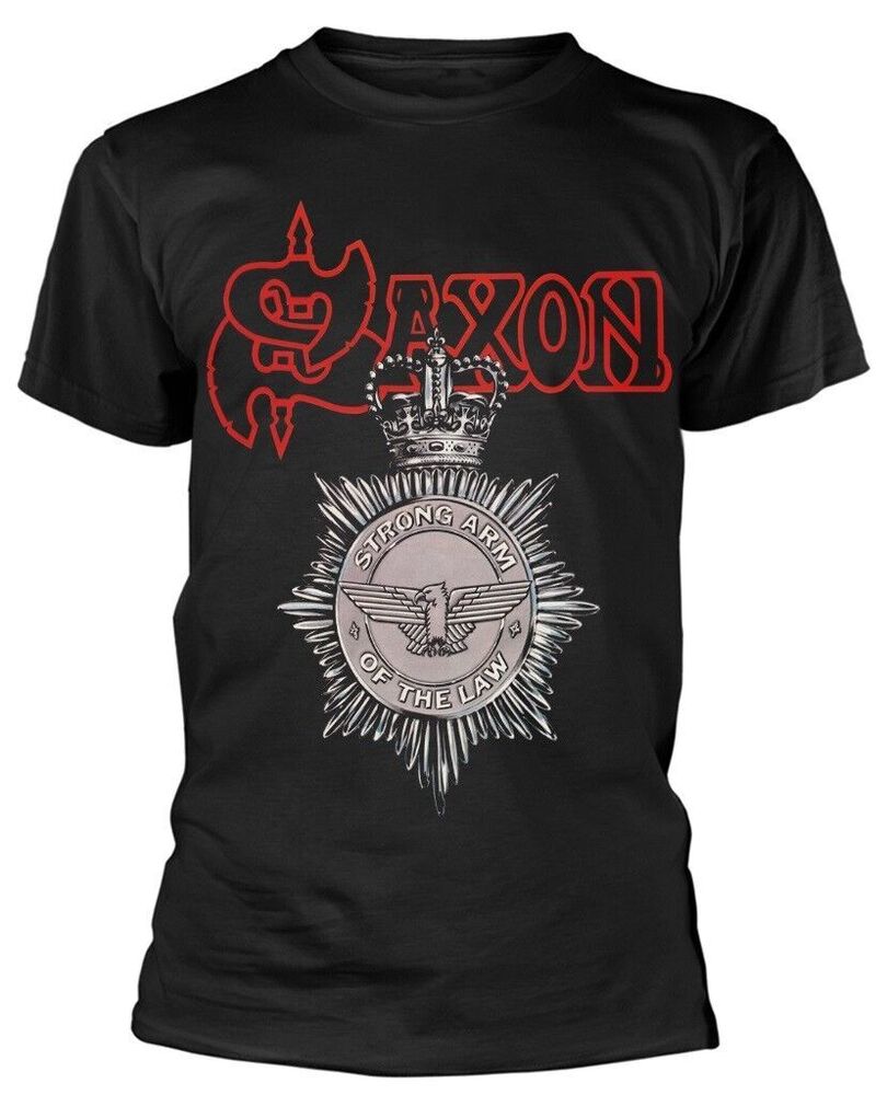 Saxon Strong Arm Of The Law T-Shirt OFFICIAL Unisex T-Shirt S