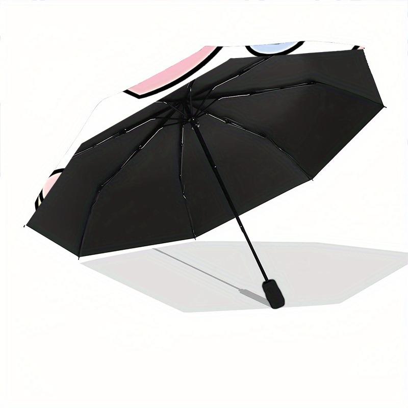 1pc Cute Cat Automatic Open/close Folding Umbrella, Compact Portable Travel Umbrella, Perfect Birthday/Christmas, Cute Umbrella, Durable Con