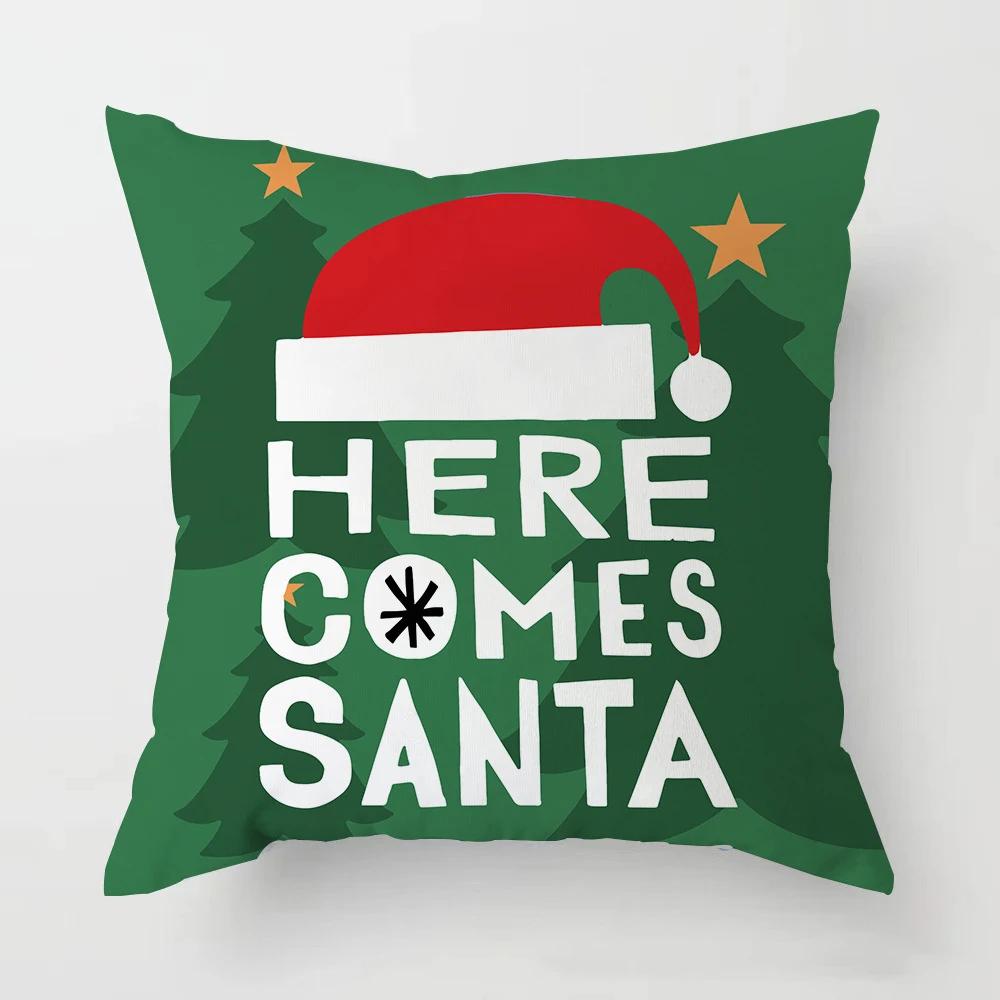 New Christmas Decoration Pillowcases, Living Room Sofa Ornaments, Bed  Home  Year   Gifts