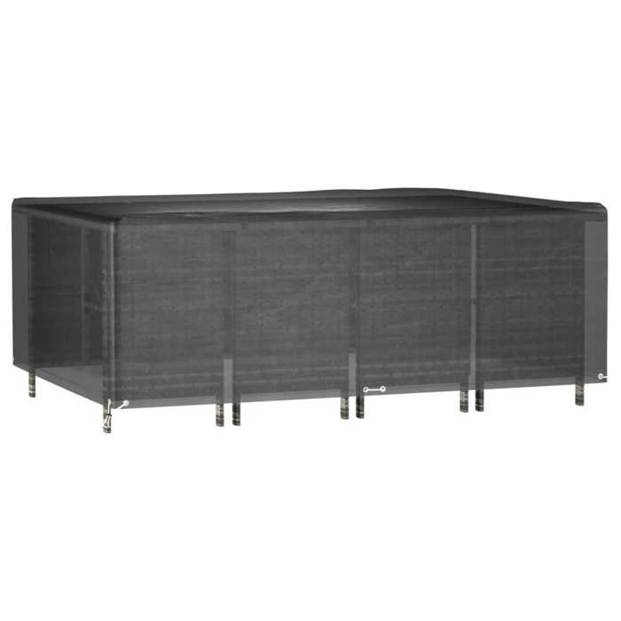 VidaXL Housse de salon de jardin 12 œillets 240x180x80cm rectangulaire 319301