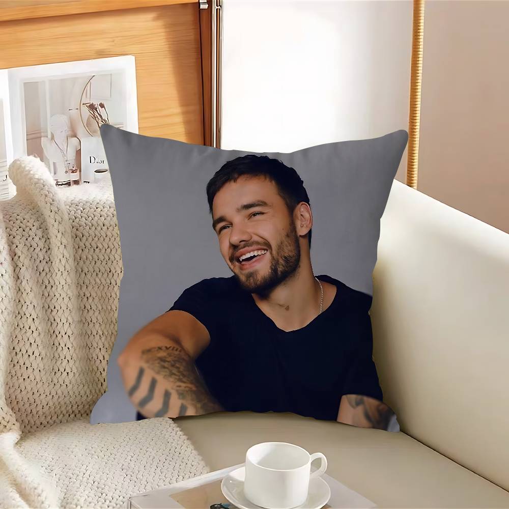 Singer L-LiamS P-Payne Pillow Covers Cartoon Sofa Decorative Home Double-sided Printing Short Plush Cute Cushion Cover