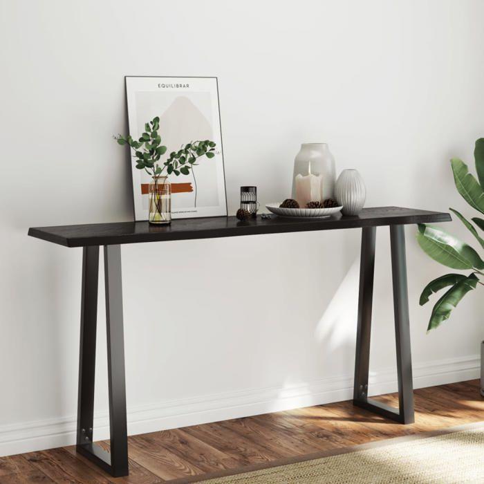 VidaXL Table Top Solid Oak Wood Treated Matching Edge 364034