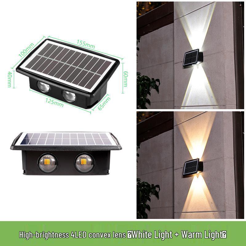 

2025 Solar LED Waterproof Wall Washer Light - Outdoor Courtyard Decoration