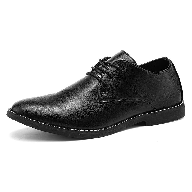 Mode Herrskor Klänningsskor Business Casual Sko Spetsig Tå Elegant Lädersko Lyxiga Bröllopsskor för Män Snörskor Oxford Sko Mockasiner