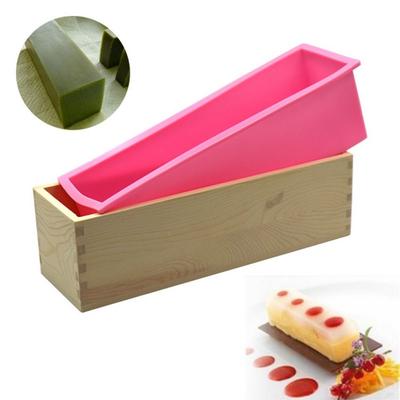 1200ml Silicone Soap Mold Rectangular Shape Wooden Box Rectangle Soap Mold DIY Handmade Soap Craft Soap Making Mold