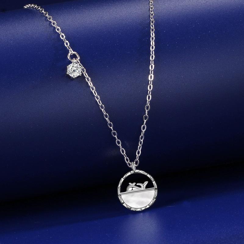 Whale Has Your Necklace, Female Niche High-end Exquisite Whale Whale Fritillary Item, Pendant.