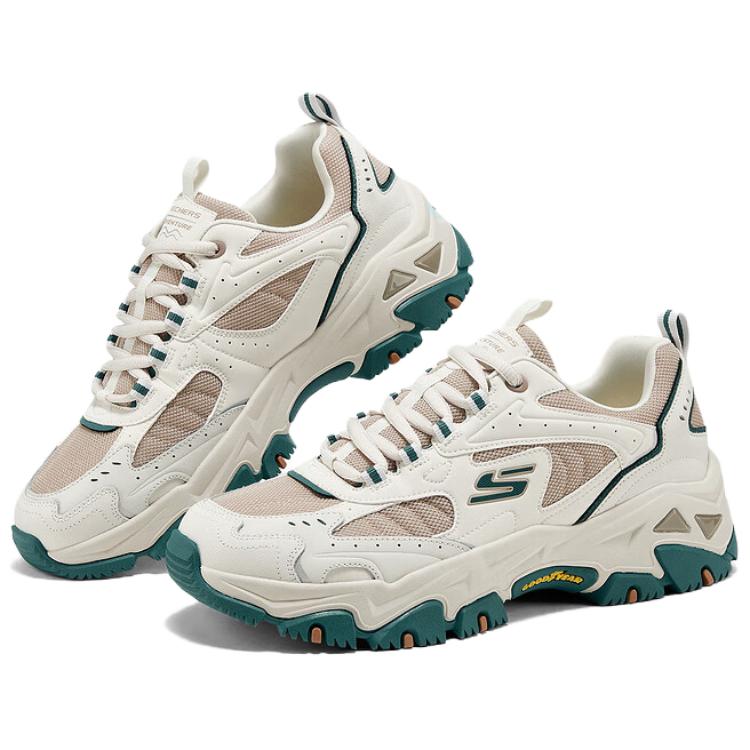 Skechers DLites Hiker Cloudland Scarpe Estetica Outdoor Tendenza Moda Ammortizzazione Leggera Scarpe da Trekking Basse Sportive Sneaker da Uomo 237426-NTGR