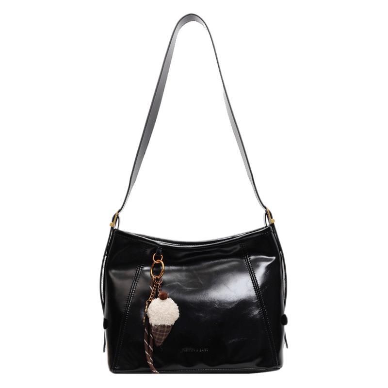 Premium Bag Women's Maillard Messenger Bag New Commuter Retro Tote Bag Large Capacity Shoulder Women's Bag Bag
