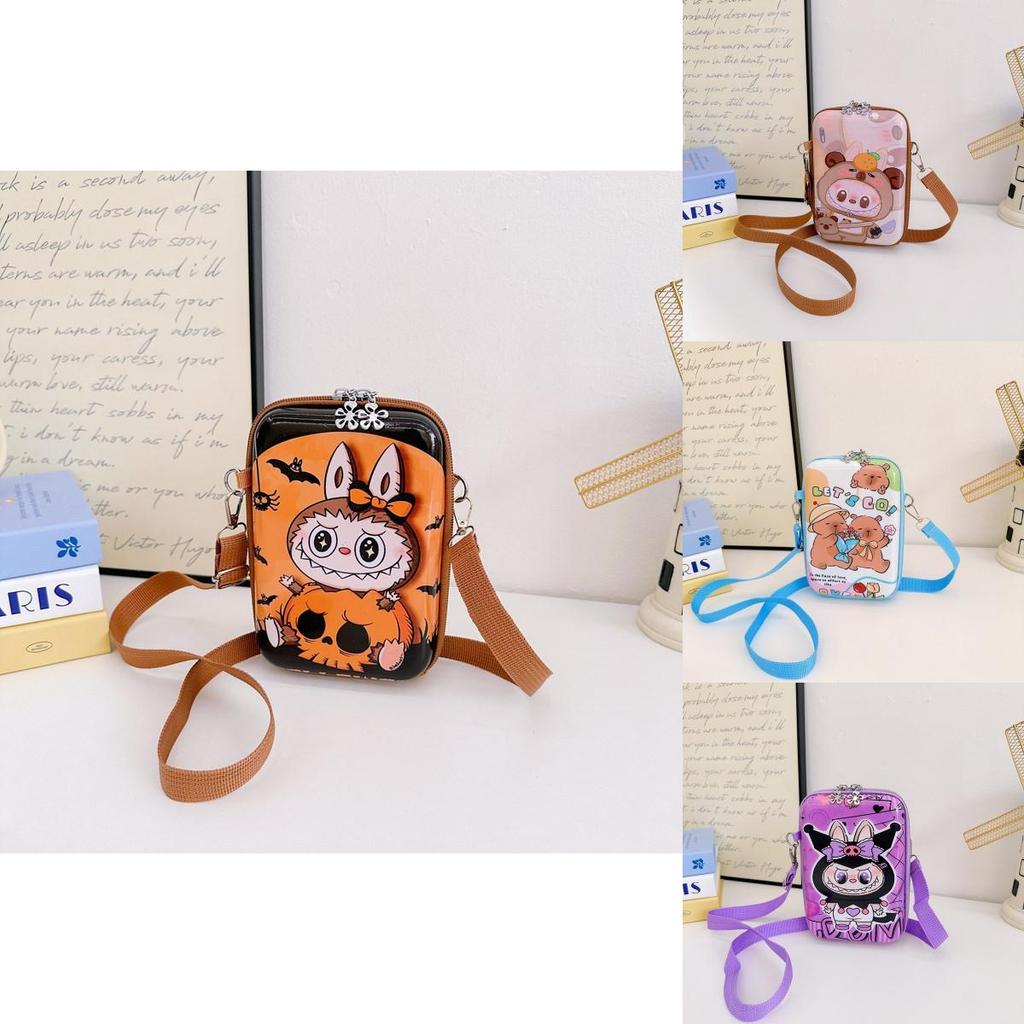 Labubu Capybara Pvc Childrens Bag With Animal Print And Cute Design For School Storage