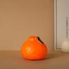 Plastic Orange Vase for Home Decor Decorative Fruit Shape Plastic Vase Tabletop Decorative Vase Table Centerpieces Decoratio