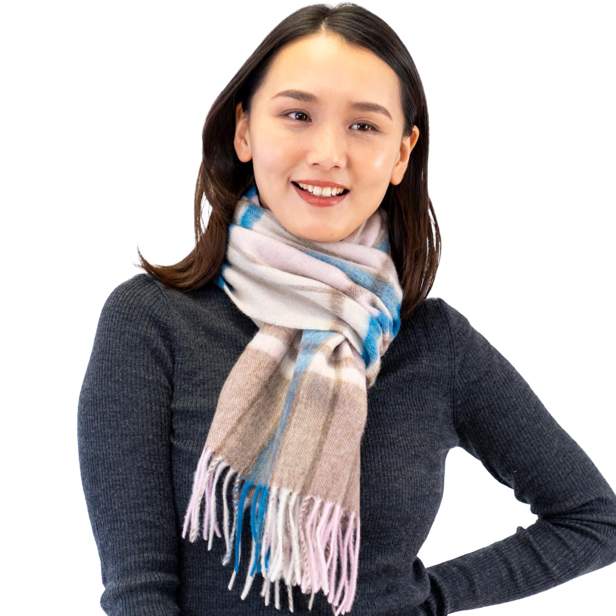 

Wool Warm from the Lightweight [monilo] Women s 100% Scarf, Neck, Washable, (Pink Mocha)