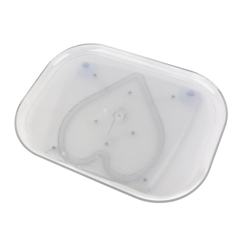 Lazy Susan Drehteller Organizer für Kühlschrank Klar Rotierendes Rechteckiges Aufbewahrungsfach für Schrank, Tisch, Speisekammer,