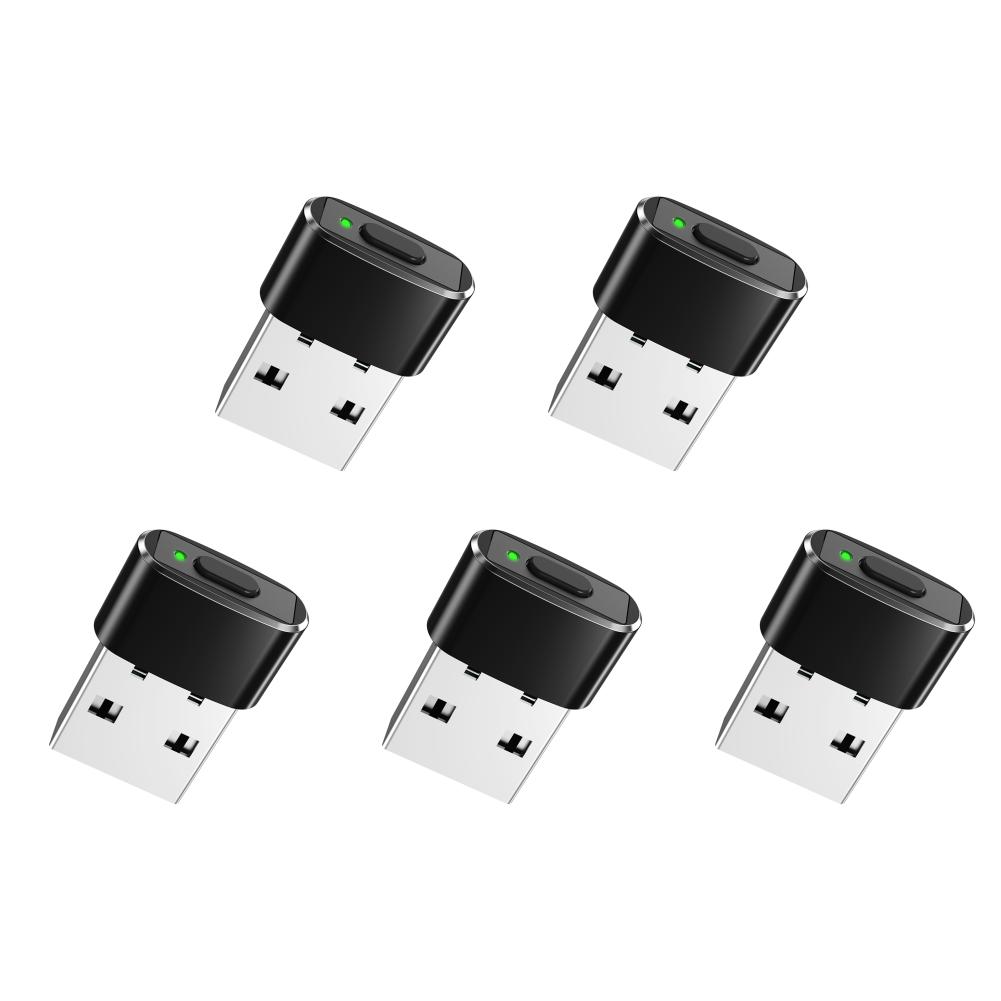 1-10PCS Undetectable Mouse Jiggler ON/Off Button USB Mouse Mover Wired Wireless Mouse Compatible for Computer Awakening for Keep