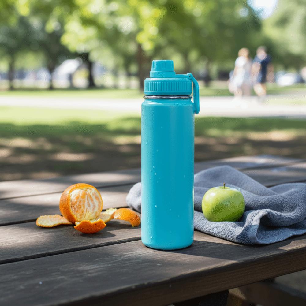 22 Oz Capacity Vacuum Insulated Water Bottle Leakproof Water Bottle  Outdoor Activities