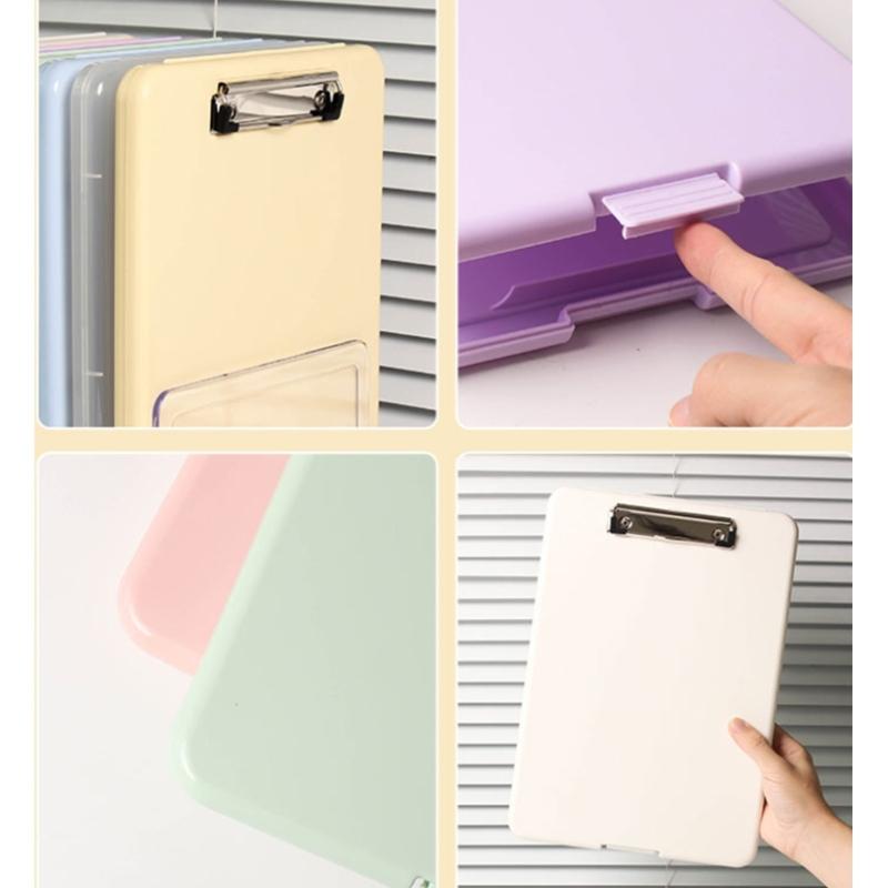 Multifunctional File Folder with Clipboard Water Resist File Organiser Box Office Writing Pad for Student Teacher School