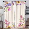 Blackout Curtain for Room 2 Panel A Little Flowers Kitchen Curtains Blinds Home Interior Curtains Tulle for Bedroom Shades Child