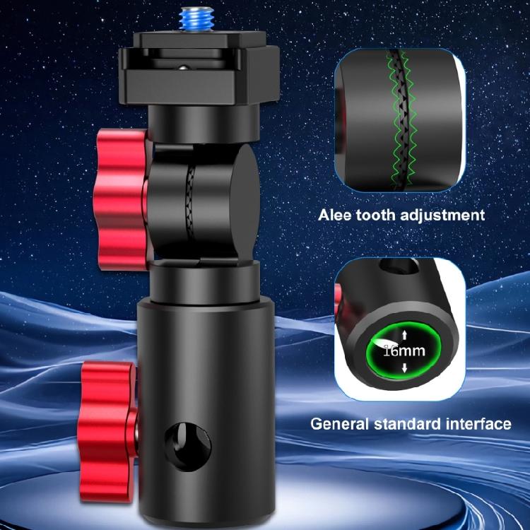 Secure 1/4 Inch / 3-Claw Thread Aluminum Alloy Adapter Base For Universal Tripods Light Stand Camera Mount