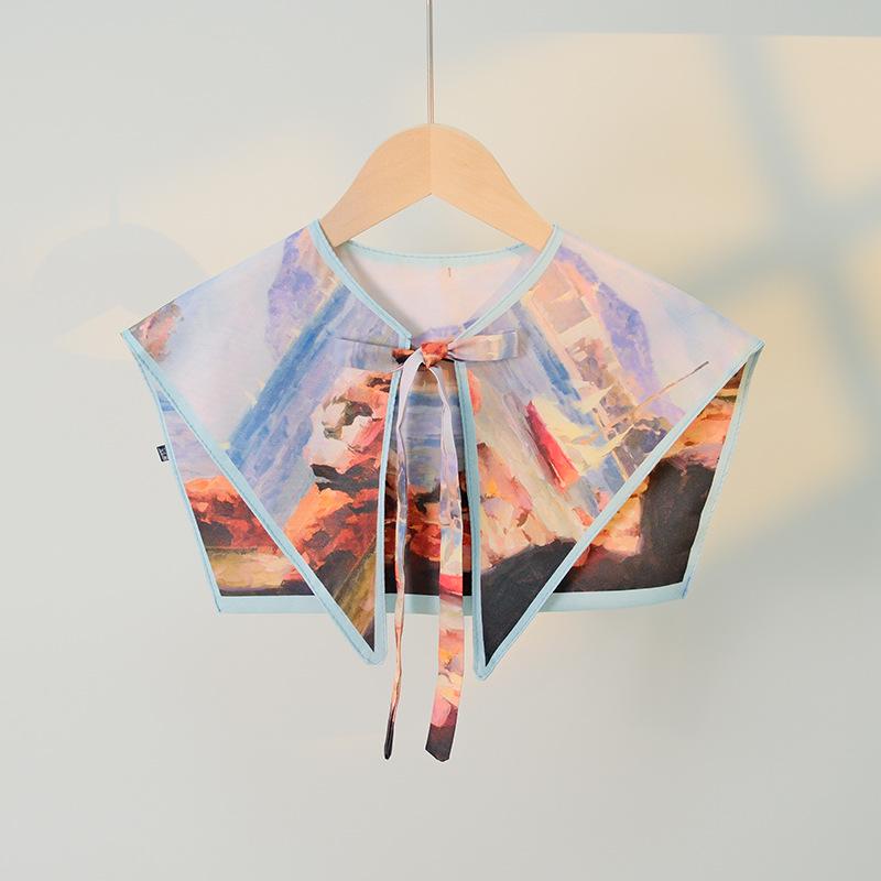 French Vintage Lace-Up Shawl: Women's Spring/Autumn Decorative Caplet, Thin Layered Neck & Shoulder Cover