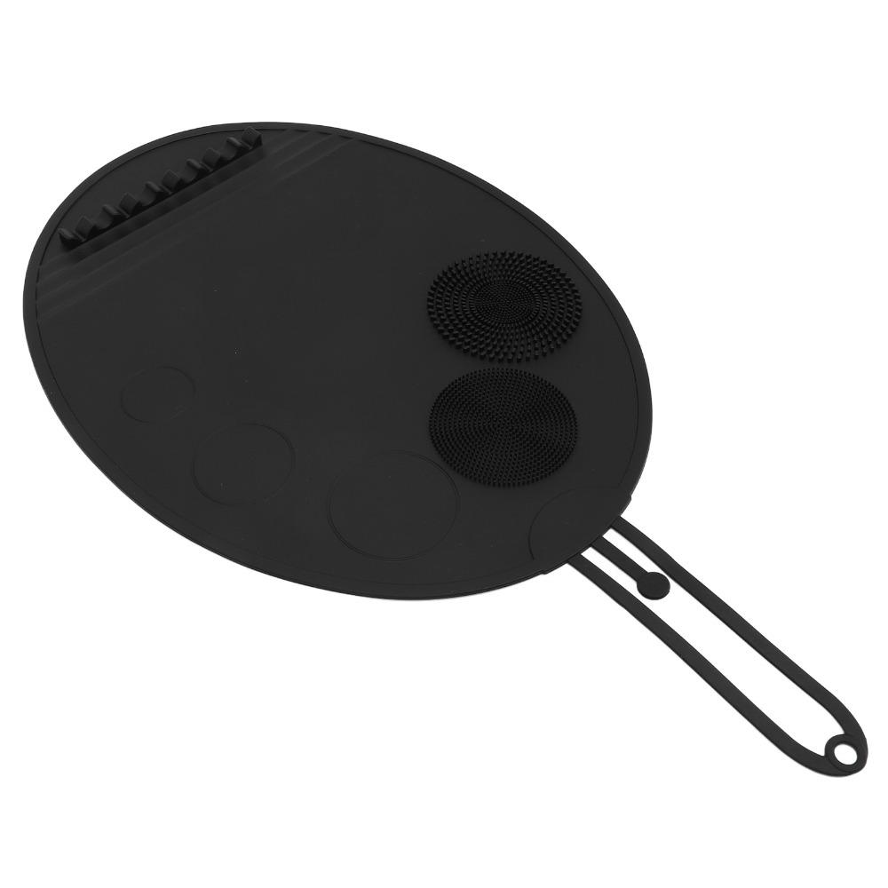 Silicone Material Makeup Brush Cleaner Pad Multi Textures Cosmetic Brush Scrubber  Travel Use